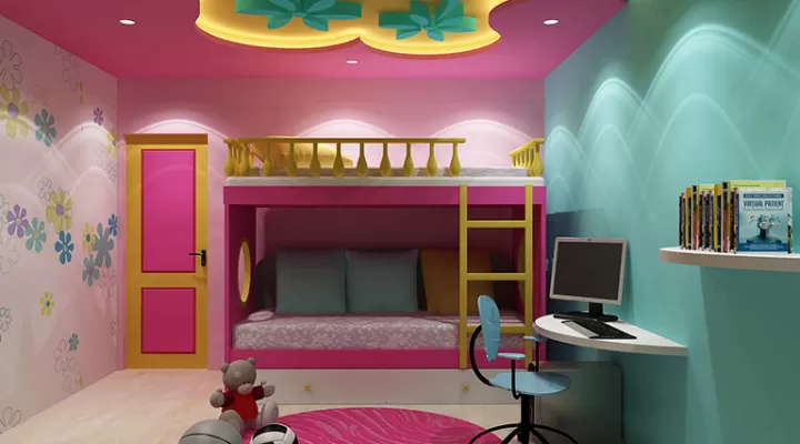 Elevate Your Kids Bedroom with Creative Ceiling Designs